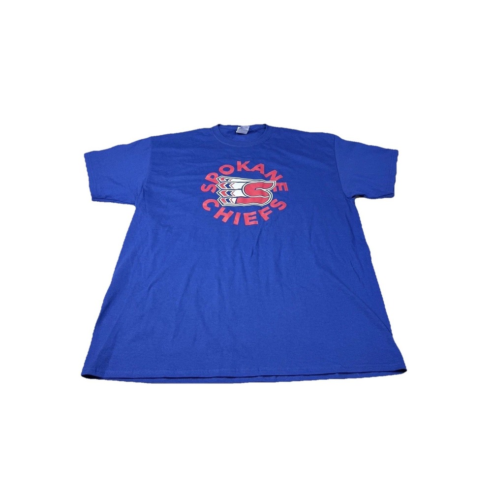 Spokane Chiefs Shirt Mens Xl Blue WHL League Hockey T Shirt 3b‎